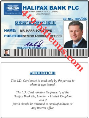 HARRISON STEVE STAFF ID CARD